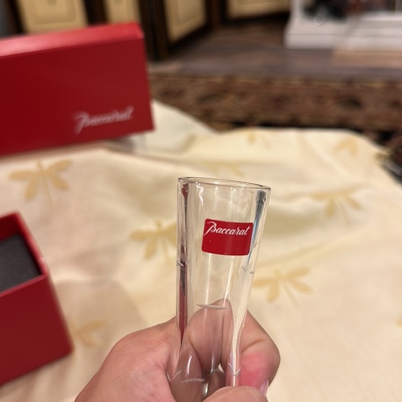 BACCARAT 9” Passion Tundra Cut Crystal Flower / Bud Vase. Made in France. Boxed. - Picture 7 of 9